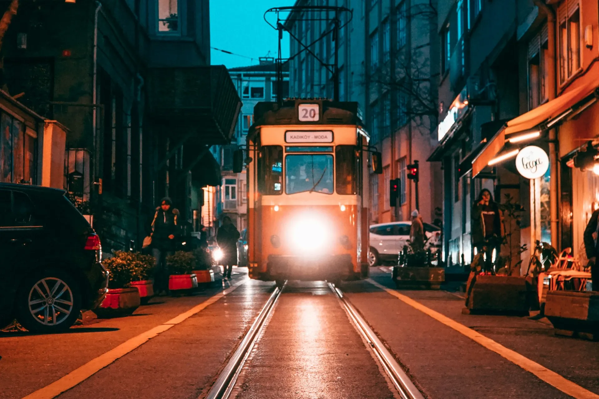 Трамвай, Moda, Caferağa, Kadıköy, Истанбул